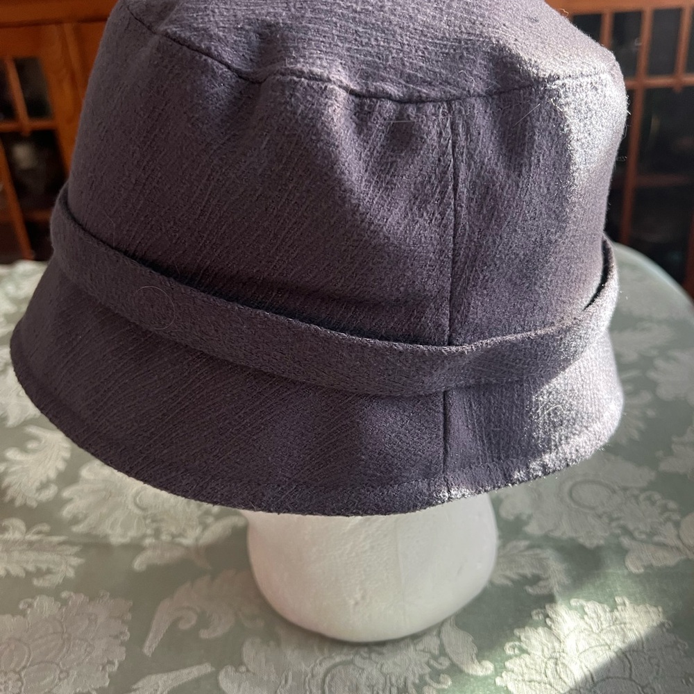 Grey Hat with Rhinestone Accent - Picture 3 of 4
